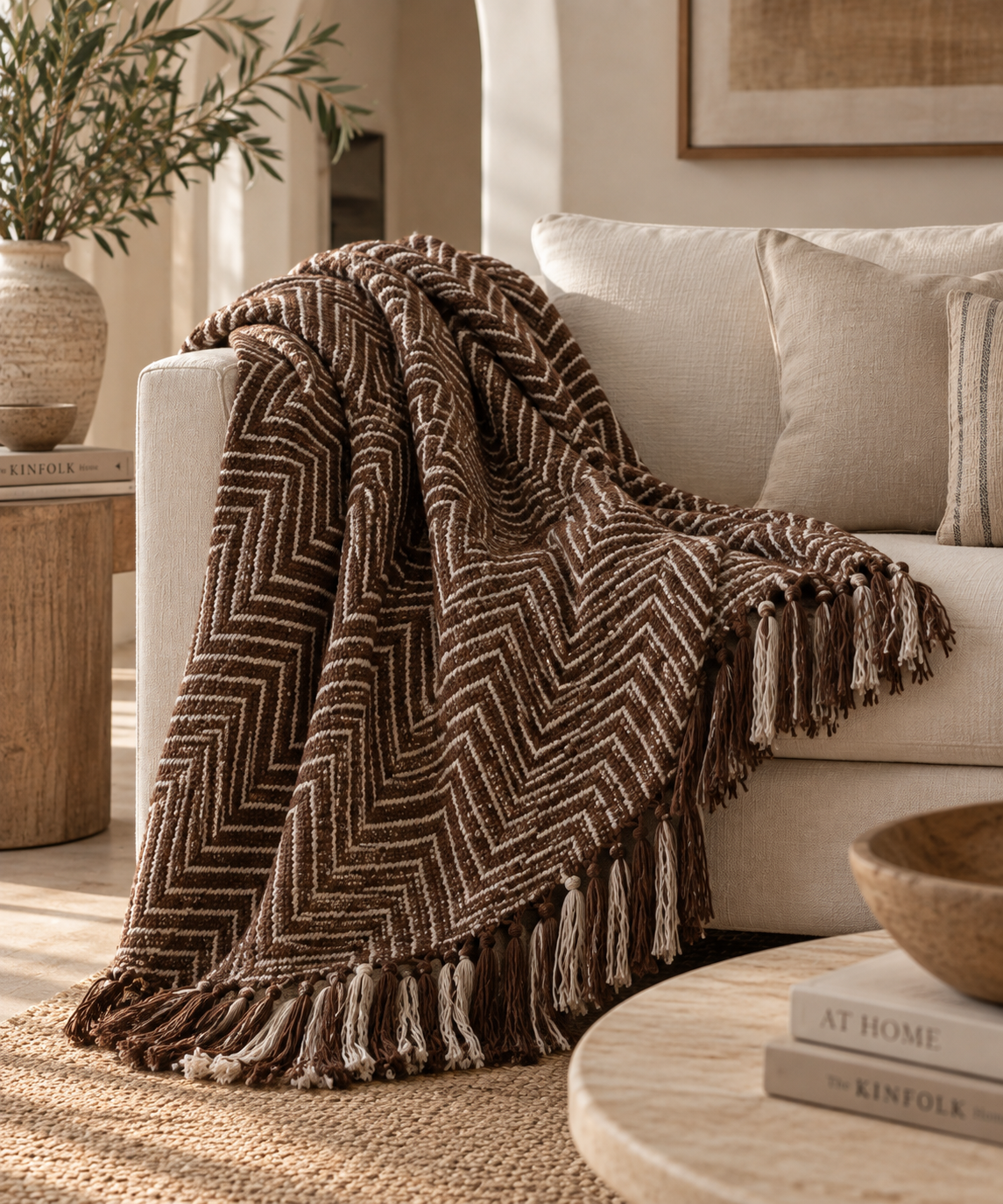 Textured Chenille Throw
