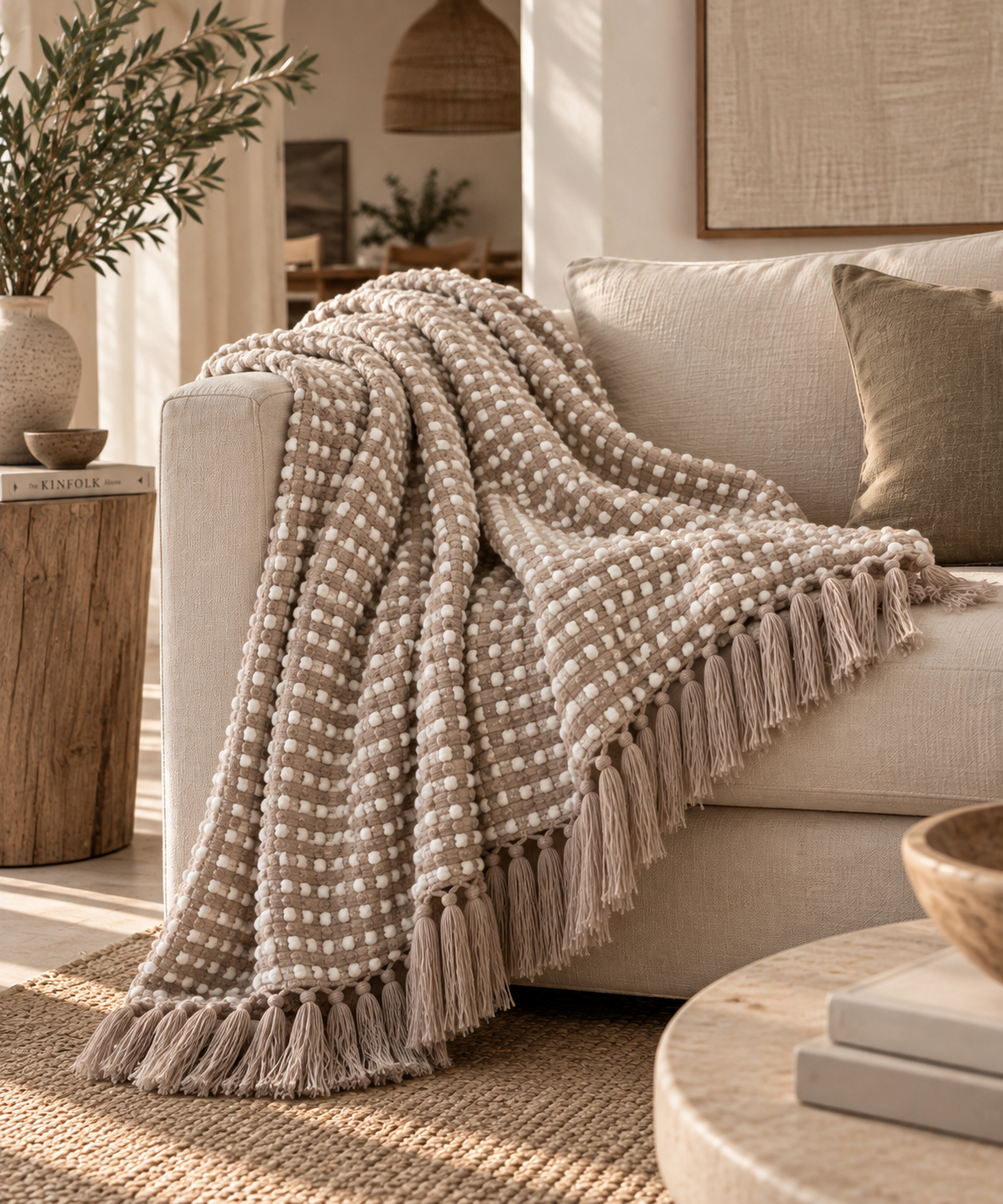 Textured Chenille Throw